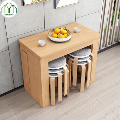 Telescopic Folding Multi-functional Household Small Apartment Invisible Shrinkable Space-saving