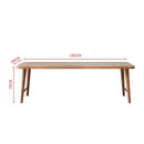 SENBIJU All Wood Bedroom Double Study Desk Nordic Word Wall Long Table Simple Household Solid