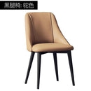 DF Dining Chair Nordic Stool Chair Back Rest Dining Chair PU Waterproof Wear Resistant Chair