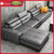 Italian Cowhide Sofa Modern Adjustable Usb Charging Comfortable L-shaped Sofa Set Russian Solid Wood