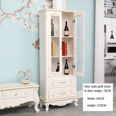 European Small Wine Cabinet White Dining Cabinets Locker Kitchen Display Cabinets Tea Cabinets