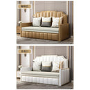 Multi-functional Foldable Solid Wood Sofa Bed Living Room Dual-purpose Economical Single and Double