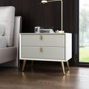 Installation-free Bedside Table Light Luxury Style Simple Modern Mini Bedroom White 40cm Nordic