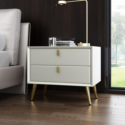 Installation-free Bedside Table Light Luxury Style Simple Modern Mini Bedroom White 40cm Nordic