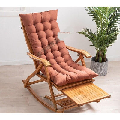 Sleeping Reclining Folding Lunch Break Free Household Balcony Leisure Elderly Bamboo Fu-shaped