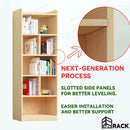 Book Shelf Solid Wood Bookshelf Cabinet Modern Simple Floor Bookcase Shelf Log Pine With Door Bay