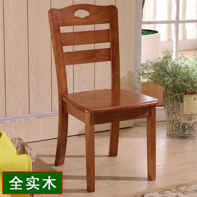 BEIMU Solid Wooden Dining Chair Family Hotel Restaurant Chair Log Chair