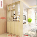 Solid Wood Storage Cabinet Hall Entrance Door Screen bookshelf Partition Space Saver Display Rack