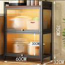 (EIYI) Metal Kitchen Cabinet With Wheels Multi-layer Storage Cabinet Multifunctional Kitchen Storage