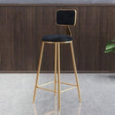 Bar Stool Home Light Luxury Backrest High Chair Nordic Iron Bar Chair