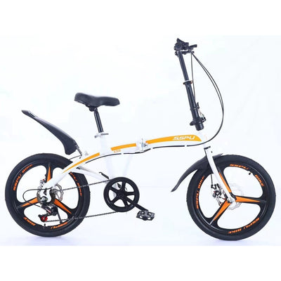 ⭐2021 NEW⭐Kosda Ksd-5 Foldable Bicycle Electroplating 20 Inch 8-speed Dual Disc Brake Bicycle