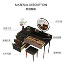 Modern Chinese Dressing Table Bedroom Simple Small Apartment Dressing Table Integrated Storage