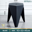 【BUY 3 GET 1 FREE】Stackable Small Stool Durable Solid Color Plastic Stool Thickened Dining Chair