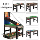 5 In 1 Mini Billiard Table Pool Table Tennis Table Multi-function Children's Game Interactive