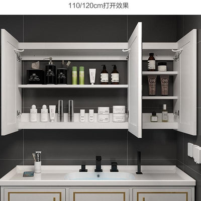 Bathroom Intelligent Mirror Cabinet Wall Mounted Toilet Demister Mirror with Shelf Storage