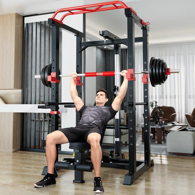 Comprehensive Training Device Home Gantry Squat Rack Gym Barbell Bench Press Rack