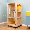 Pet Cage Solid Wood Home Luxurious Two-storey Three-storey Cat House