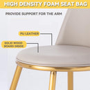 DF Nordic Dining Chair Gold Dining Chair Leather Leisure Chair Hotel Chair