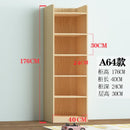 Book Shelf Solid Wood Bookshelf Cabinet Modern Simple Floor Bookcase Shelf Log Pine With Door Bay