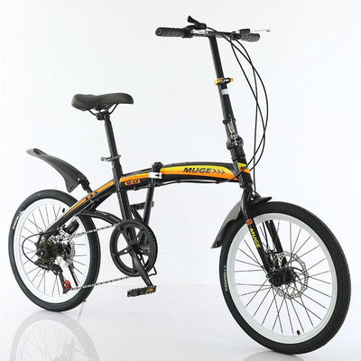 Foldable Bicycle 20 Inch Shimano 7-speed Variable Speed Folding Bicycle High Carbon Steel