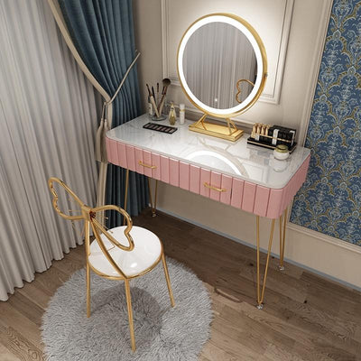 SEVEN Kiwifruit Nordic Dressing Table Bedroom Modern Simple Net Red Ins Style Marble Dressing Table