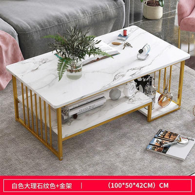 ARPER Nordic Light Luxury Coffee Table Simple Modern Creative Sofa Side Table Wrought Iron Bedroom