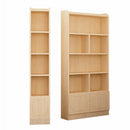 Book Shelf Solid Wood Bookshelf Cabinet Modern Simple Floor Bookcase Shelf Log Pine With Door Bay