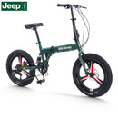 JEEP Foldable Bicycle 16 Inch 20 Inch Folding Bicycle 7 Speed Disc Brake Folding Mountain Bike