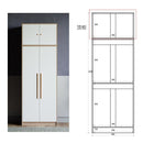 Arper Nordic Wardrobe Home Solid Wood Open Wardrobe Bedroom Large-capacity Locker Children's