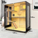 Super Large Cat Villa Cage Luxury Cat House With 3C Glass Door