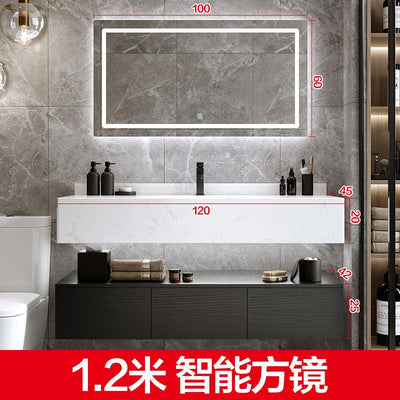 Marble Bathroom Cabinet Combination Intelligent Modern Simple Toilet Light Luxury Sink Wash Face