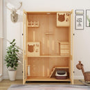 HERON Cat Cage Villa Solid Wood Luxury Home Cat Cabinet General Breeding Room Pet Room