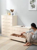 (No Need To Install) Solid Wood Storage Cabinet Modern Simple Chest Of Drawers American Bedroom