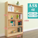 Book Shelf Solid Wood Bookshelf Cabinet Modern Simple Floor Bookcase Shelf Log Pine With Door Bay