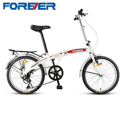 Forever Foldable Bicycle 20 Inch 7 Shifting Folding Bicycle High Carbon Steel Bow Back Frame Fashion