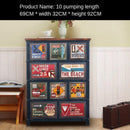 American Retro Combat Cabinet Living Room Side Cabinet Decoration Storage Cabinet Drawer Bedroom