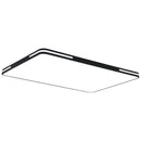 Rectangular Square Ultra-thin Ceiling Light Living Room Bedroom Study Kitchen Dining Room Black and