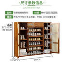 Rattan solid wood Shoe cabinet breathable large capacity deodorant rattan weaving porch cabinet