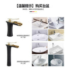 Water House Faucet All Copper Nordic Hot and Cold Black Gold Household Bathroom Basin Water Tap