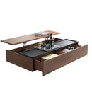 Simple Coffee Table Black Oak Grain Can Lift Coffee Table Large And Small Living Room Storage Can Be