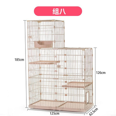 Boussac Assembly Chuangyi Free Cat Cage Plus Large Space Pet Shop Multi Cat Splicing Combination Pet