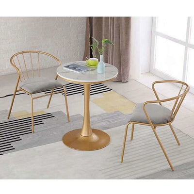 Ins Wind Chair Iron Gold Dining Chair Nordic Net Black Milk Tea Shop Table And Chair Combination