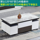 ARPER Foldable Coffee Table Marble Blister Folding Tempered Glass Side Table Household Dining Table