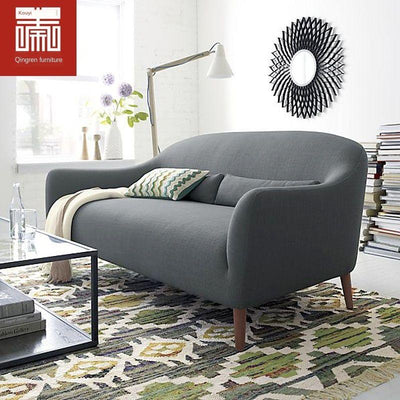 Nordic minimalist fabric Japanese single double small living room sofa European leisure furniture