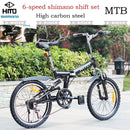 Hito Foldable Bike SHIMANO Foldable Bicycle High Carbon Steel Frame Folding Bike Disc Brake Folding