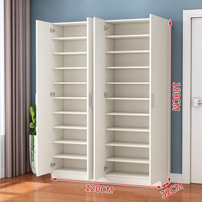 Simple Large Capacity Solid Wood Shoe Storage Multi-functional Hall Cabinet