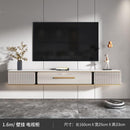 WOODYES Tv Console Cabinet Rock Board Slate Tv Cabinet Hanging Wall Mounted Sintered Stone Tv