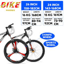 Phoenix X6 Folding Mountain Bike 24/26 Inch 24/27 Speed Variable Speed Mountain Bike High Carbon