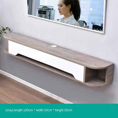 Cabinet Narrow Tv Solid Wall-mounted Wood Simple Modern Hanging Wall Bedroom Small Apartment Nordic