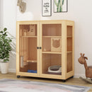 HERON Cat Cage Villa Solid Wood Luxury Home Cat Cabinet General Breeding Room Pet Room